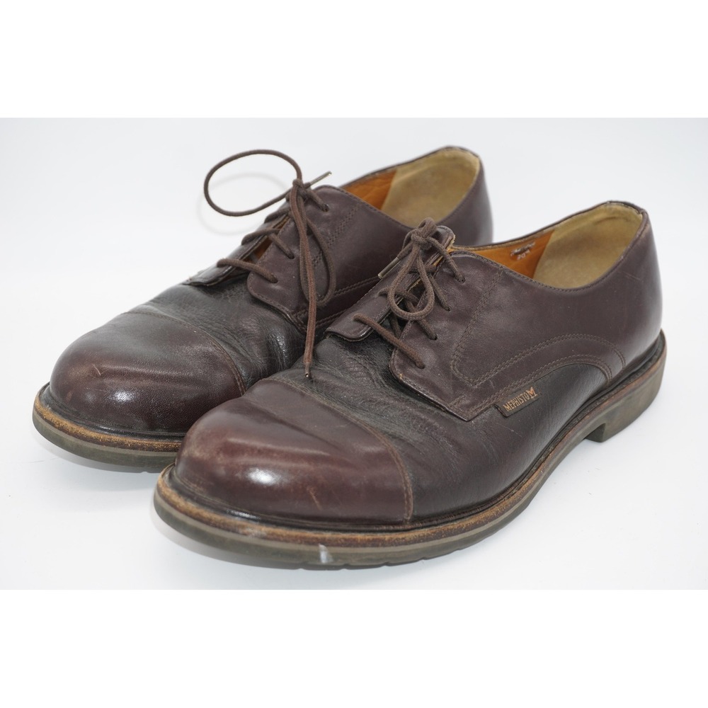Mephisto Air Relax Shoes Brown Leather Derby Dress Casual Comfort Men's Size 11